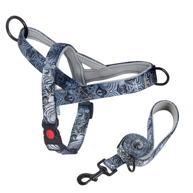 Dog Harness with Anti-Pulling Feature for Medium and Large Breeds, Lab, Golden Retriever, Dog Leash, Dog Chain - American Smart
