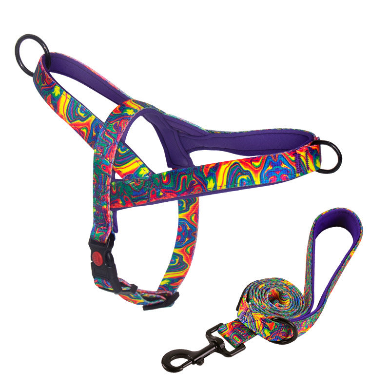Dog Harness with Anti-Pulling Feature for Medium and Large Breeds, Lab, Golden Retriever, Dog Leash, Dog Chain - American Smart