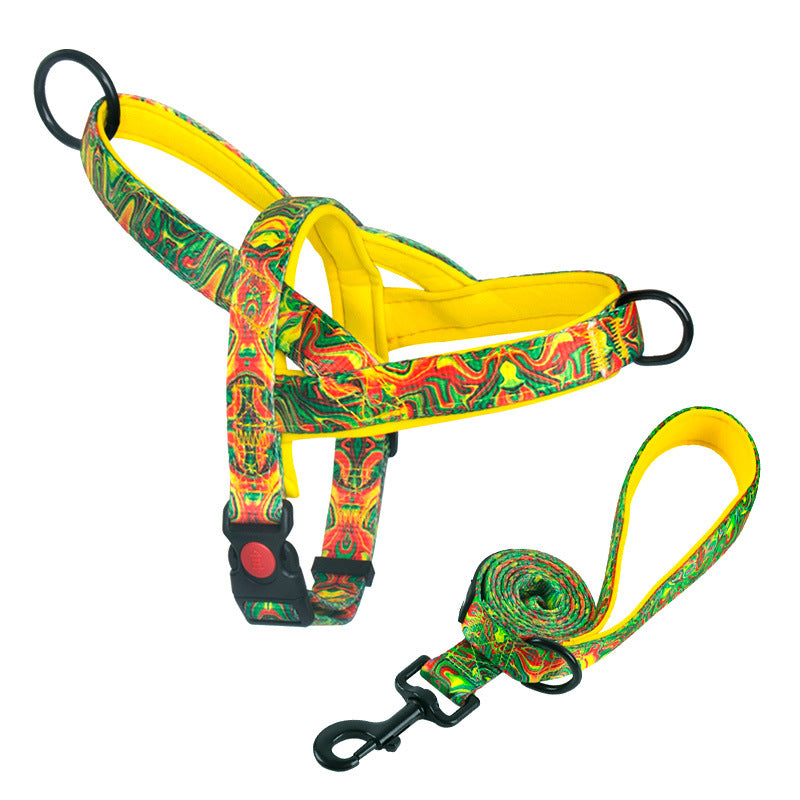 Dog Harness with Anti-Pulling Feature for Medium and Large Breeds, Lab, Golden Retriever, Dog Leash, Dog Chain - American Smart