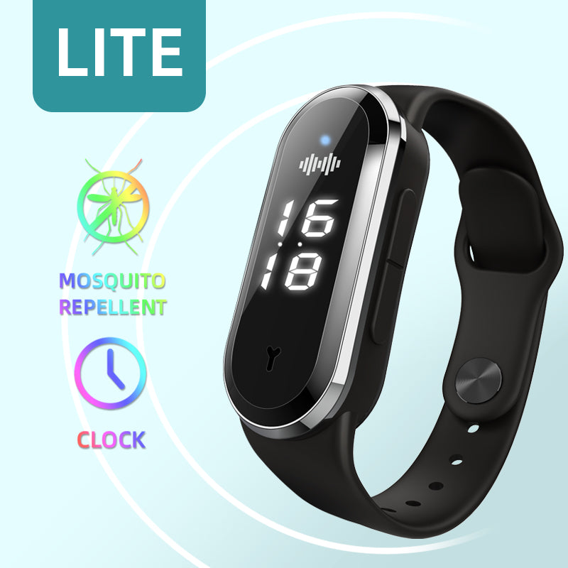 Eprolo ultrasonic mosquito repellent bracelet for children and adults, electronic watch style, safe for pregnant women.