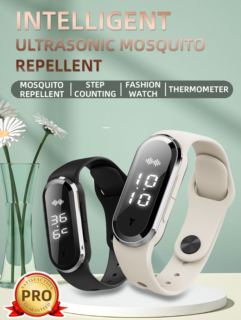 eprolo ultrasonic mosquito repellent bracelet for children and adults, electronic watch style, safe for pregnant women