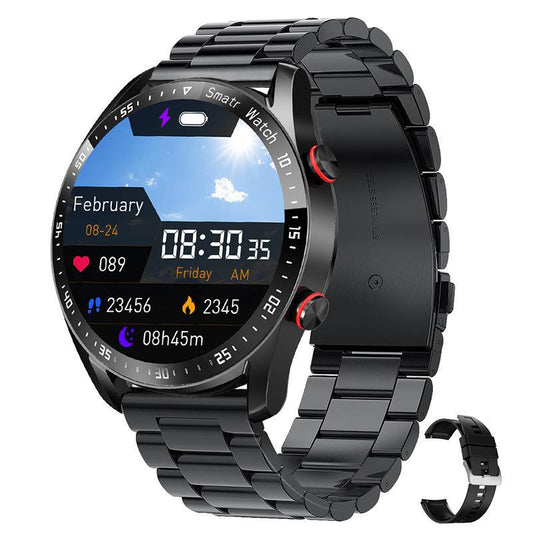 Eprolo HW20 smart watch with stainless steel strap, 1.46-inch screen, ECG and PPG health monitoring, Bluetooth call function