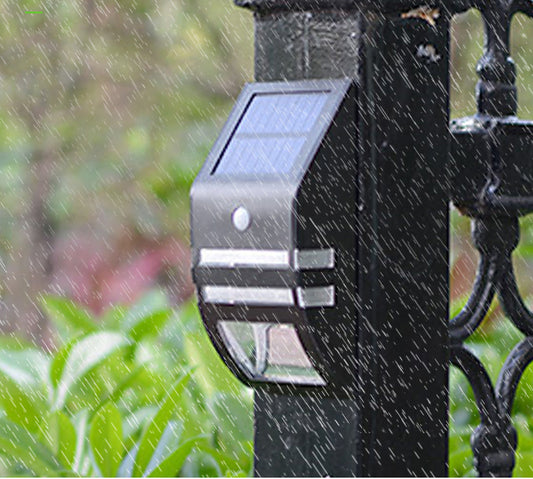 eprolo solar wall lamp with infrared sensor, LED outdoor light for home corners, detects motion within 3-5 meters