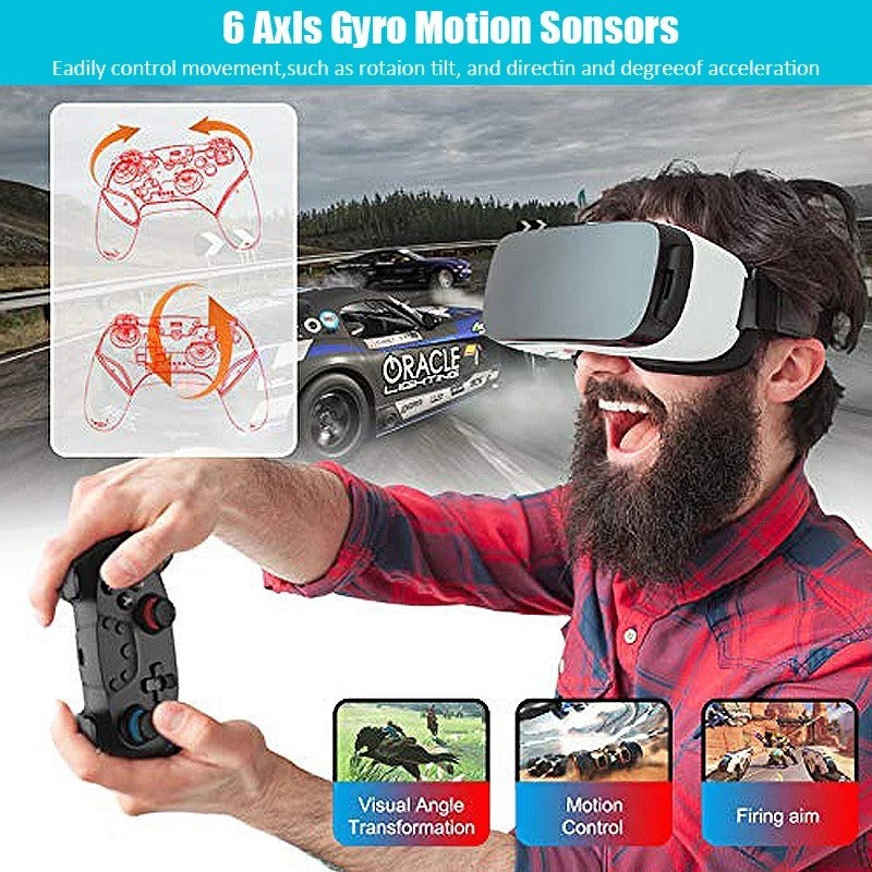 Switch Bluetooth wireless game controller PC controller with screenshot six axis gyroscope accelerator supporting wake-up - American Smart