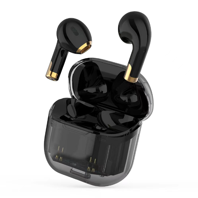 Eprolo transparent Bluetooth headset TWS 5.3TWS sports gaming true wireless earphones with noise reduction and call clarity