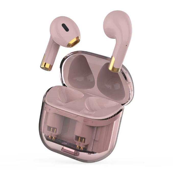 Eprolo transparent Bluetooth headset TWS 5.3TWS sports true wireless gaming headset with call noise reduction technology