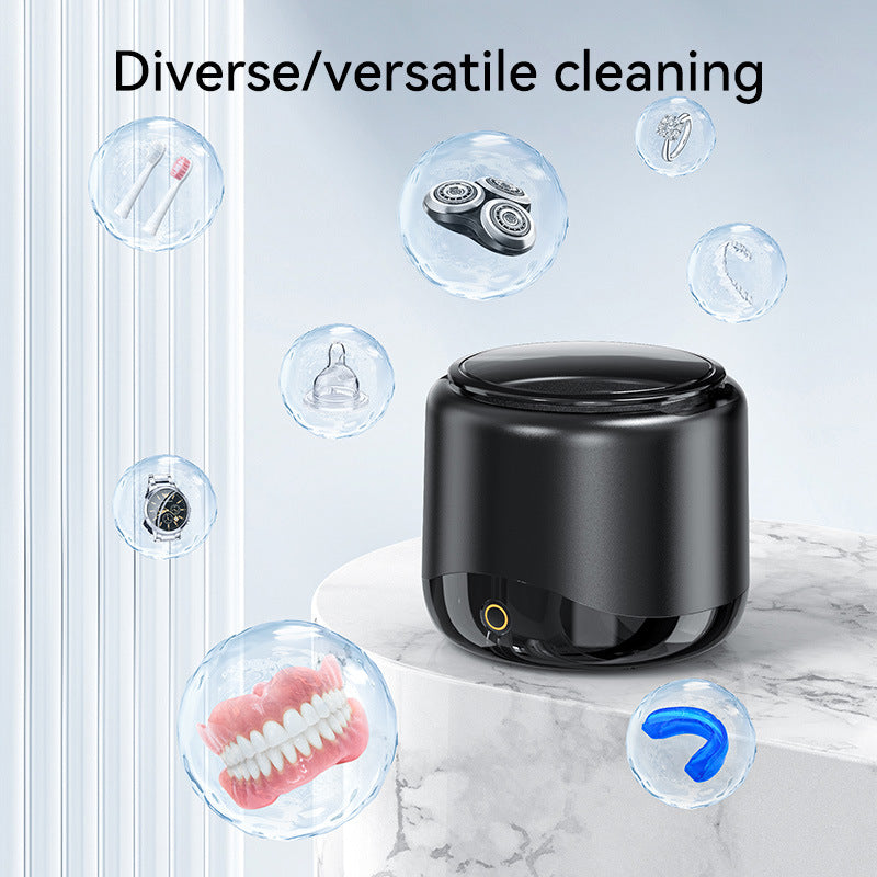 Portable eprolo ultrasonic cleaning machine for jewelry, dentures, toothbrush heads, and tooth covers, compact and multifunctional.
