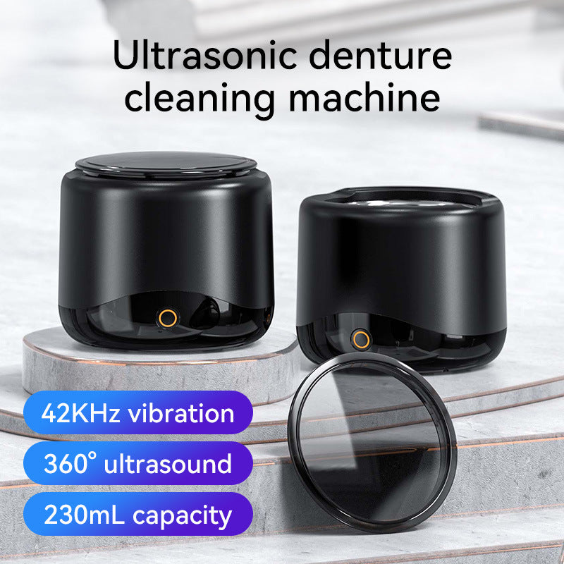 Portable eprolo ultrasonic cleaning machine for jewelry, dentures, toothbrush heads, and tooth covers, with a compact, multifunctional design.