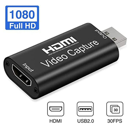 eprolo USB 2.0 HD video capture card showing HDMI input and USB output for game streaming and live video recording