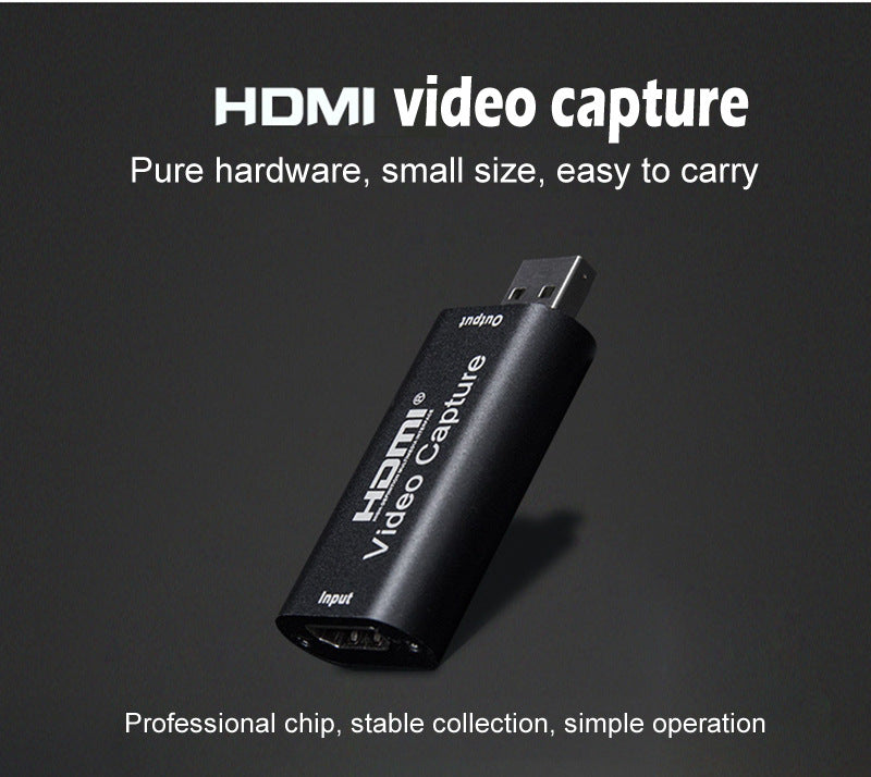 eprolo USB 2.0 HD video capture card with HDMI input for live game streaming and video recording.