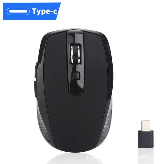 Wireless eprolo USB-C silent mouse for office and gaming, featuring ergonomic design for laptops and creative use.