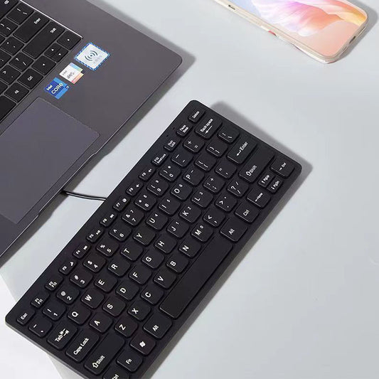 Eprolo USB wired mini chocolate keyboard for desktop and laptop, featuring silent, compact, and small keyboard design.