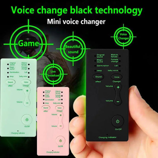 eprolo voice changer device for PS4, Xbox, PC, phone, and tablet with 7 sound effects and microphone input.