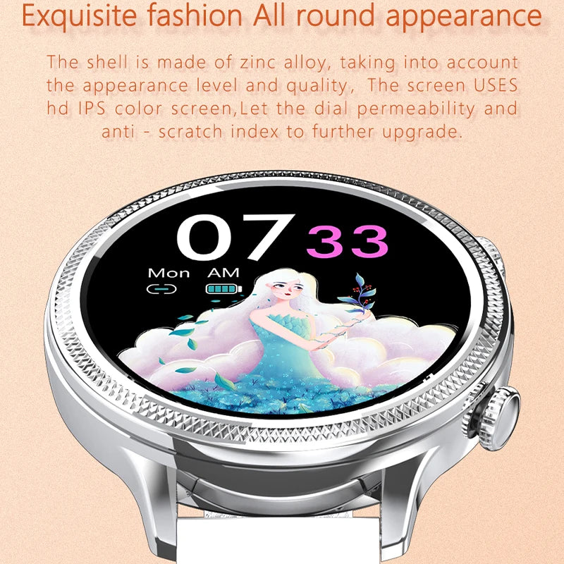 Eprolo women’s M3 smartwatch with heart rate tracker, music playback, and physiological cycle reminder on a female fitness band.