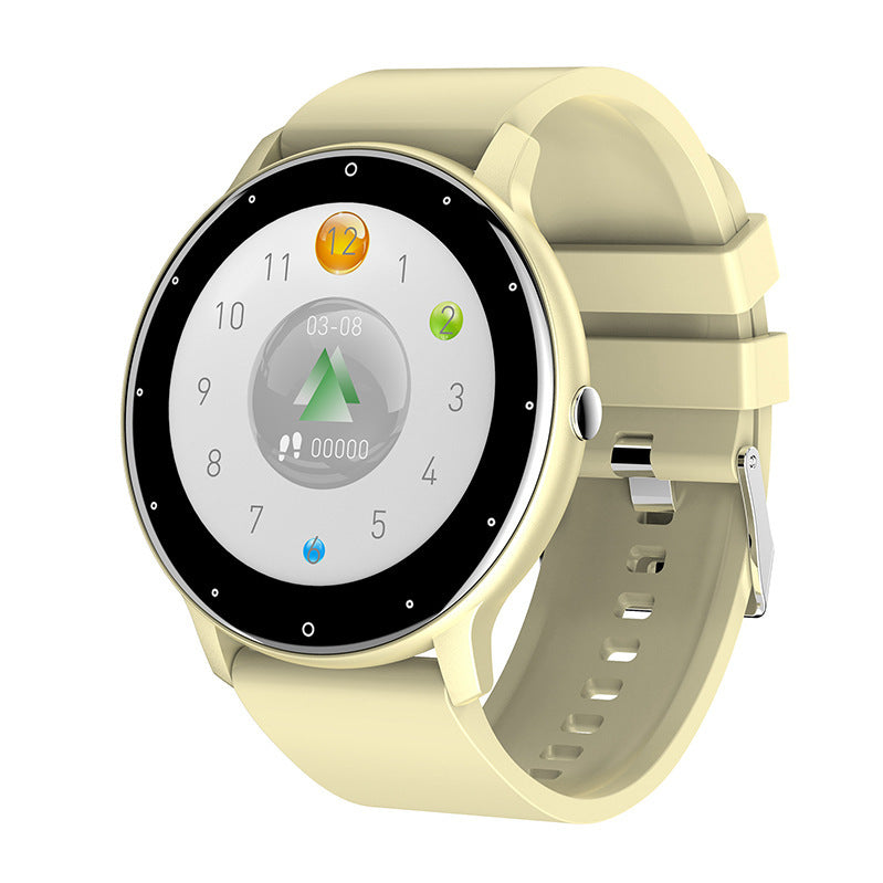 eprolo ZL02 smart bracelet with heart rate, blood pressure, blood oxygen monitoring, and pedometer features on a sleek watch display