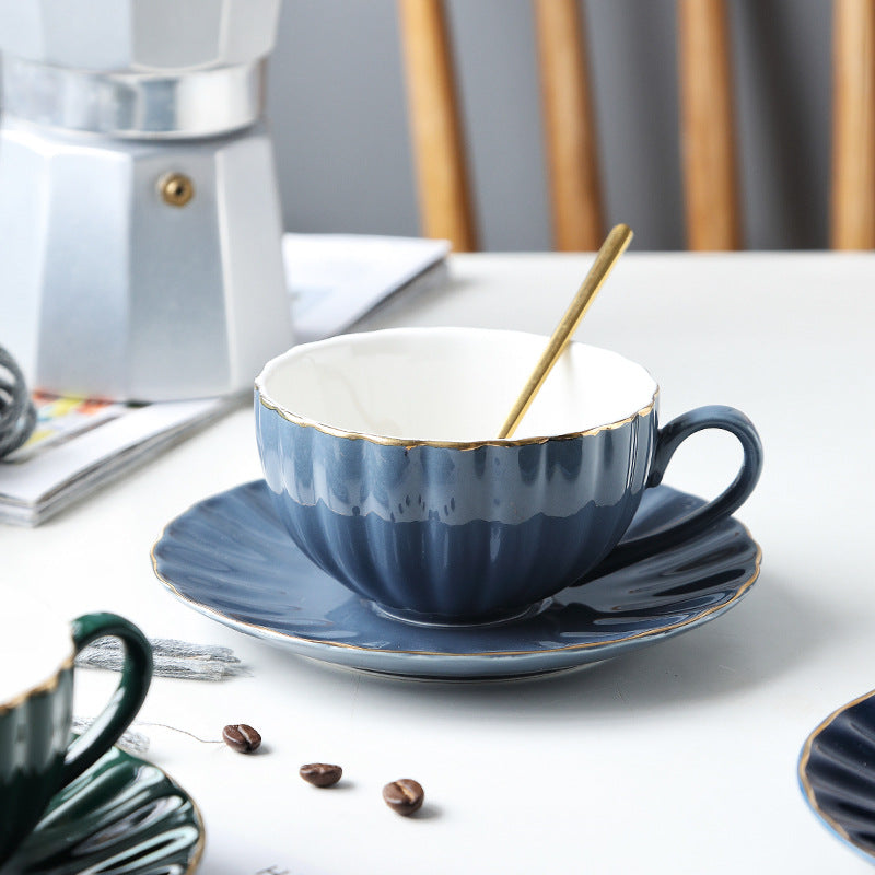 Eprolo Nordic style ceramic coffee cup set with girl heart design, perfect for British afternoon tea and black tea drinking.