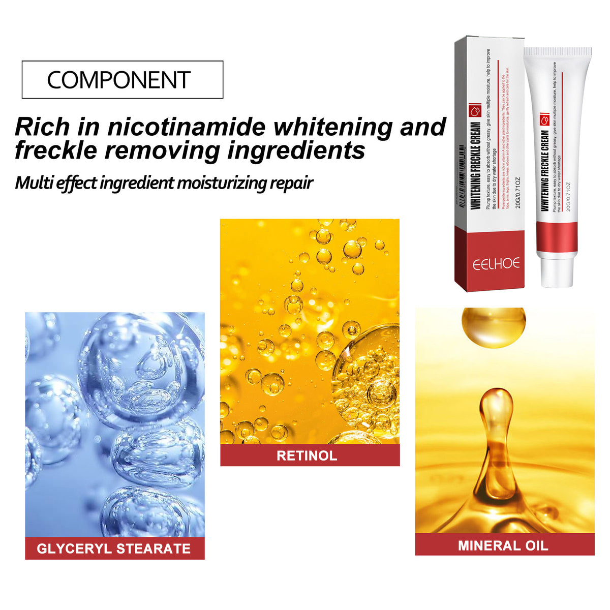 EELHOE Skin Care Cream Improves Dull Skin, Moisturizes Skin, Brightened Skin Care Cream And Clears Acne - American Smart