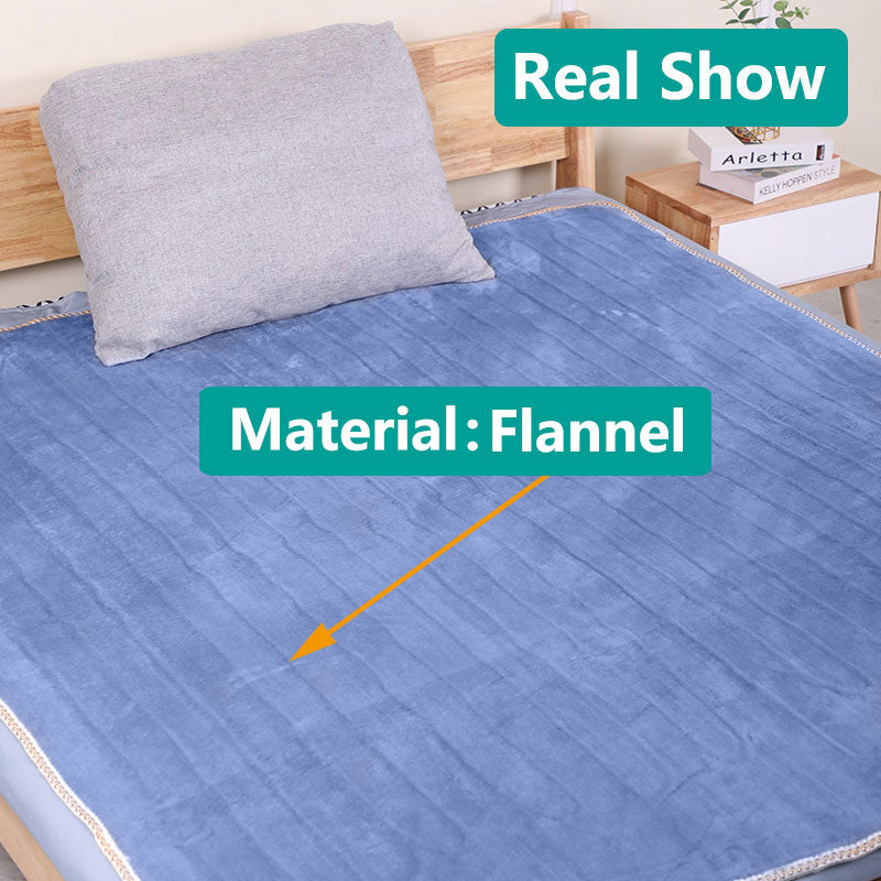 eprolo intelligent temperature-controlled facecloth electric heating blanket spread out, showing soft fabric and control panel.