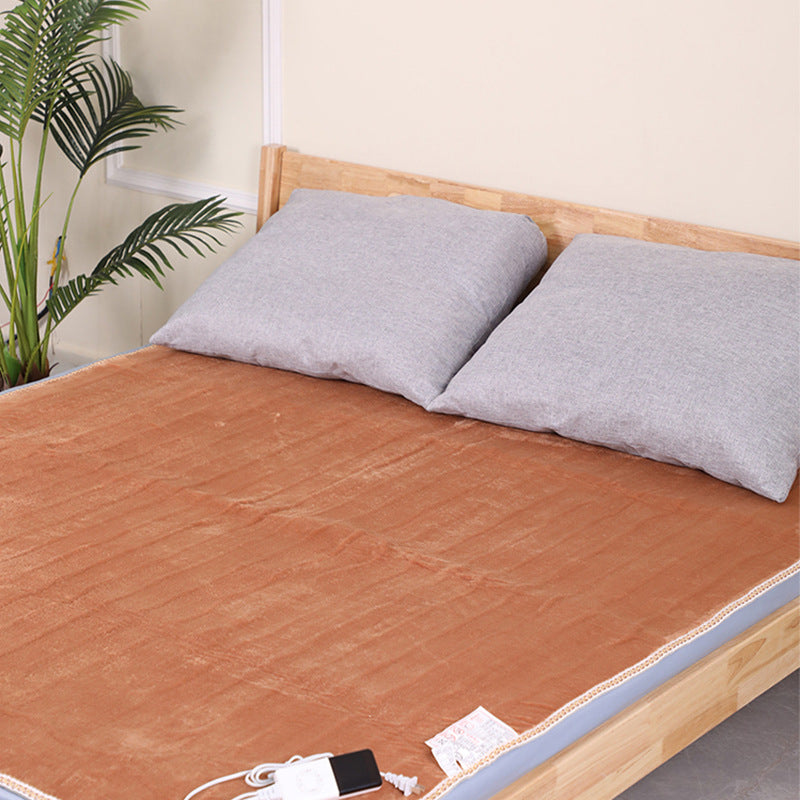 eprolo intelligent temperature-controlled facecloth electric heating blanket spread out, showing its soft fabric and control panel.