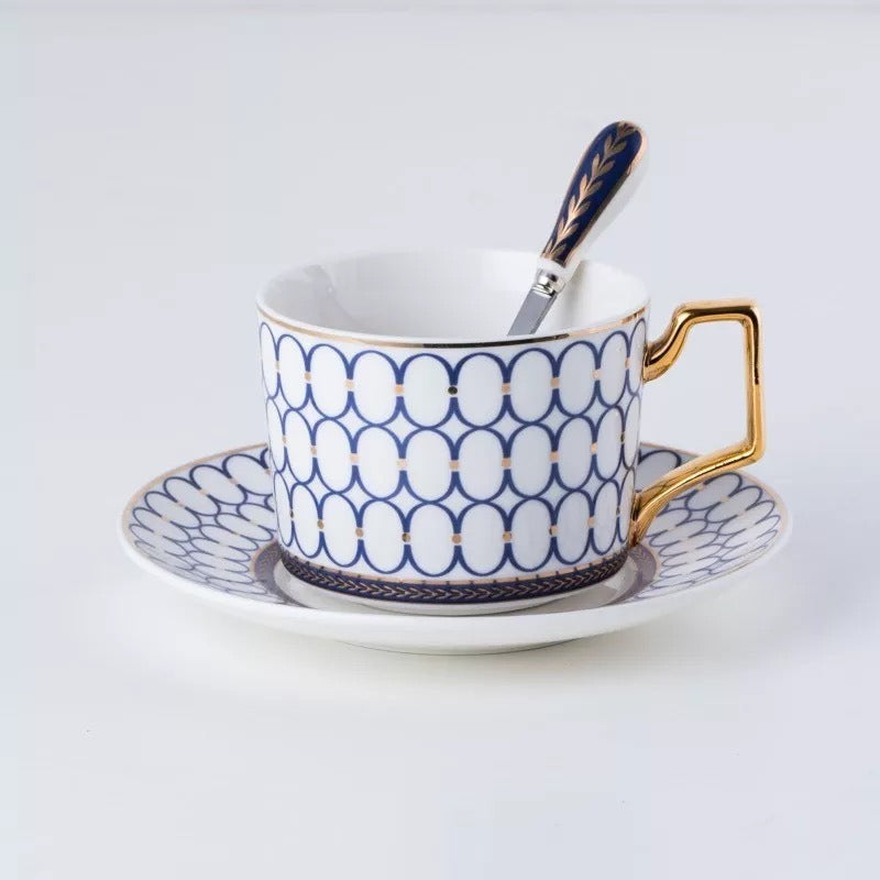 Nordic minimalist ceramic coffee cups and plates set by eprolo, black tea cups and water utensils for household and office use