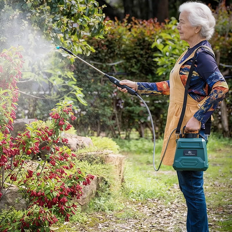8L Automatic Electric Sprayer, Garden Plant Sprayer, Rechargeable Handheld Sprayer, Fogging Atomizer, Shoulder Watering Can - American Smart