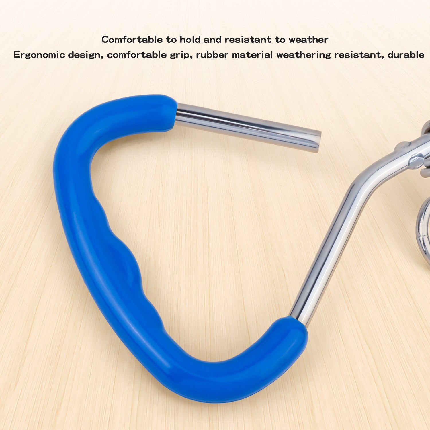 Chrome-plated spiral dog stake ground anchor by eprolo, ideal for outdoor pet tethering and secure outdoor dog containment.