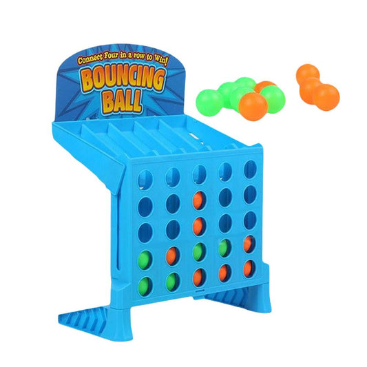 Bouncing Linking Shots Children Educational Multiplayer Toys Hand-held Jumping Ball Quadruple Chess Fun Parent-Child Game - American Smart