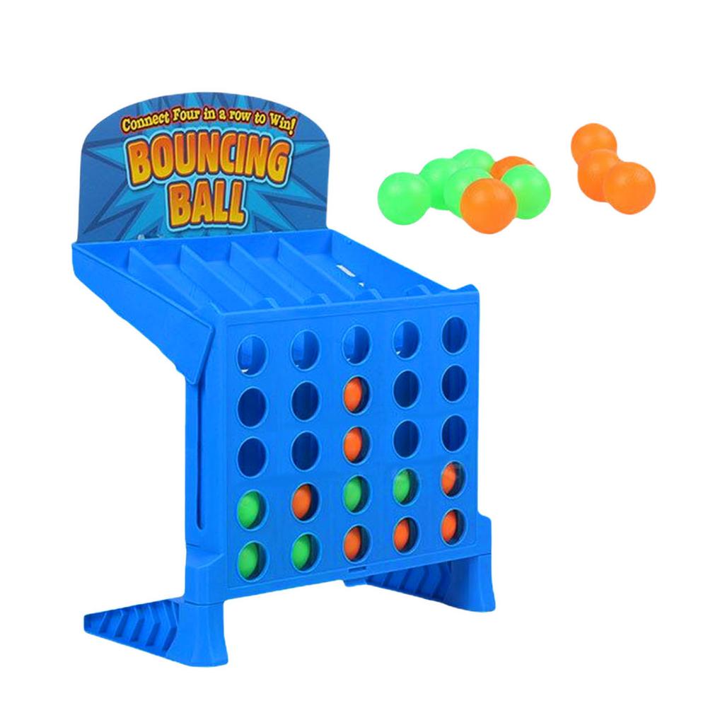 Bouncing Linking Shots Children Educational Multiplayer Toys Hand-held Jumping Ball Quadruple Chess Fun Parent-Child Game - American Smart