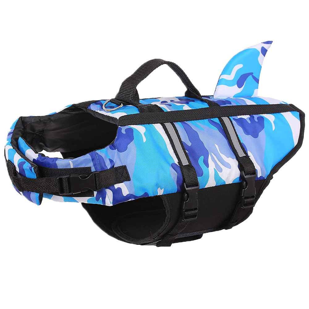 Dog Life Jacket Lightweight Adjustable Velcro Medium to Large Dog Swimwear - American Smart