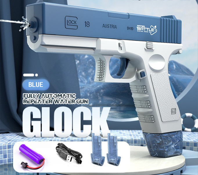 Eprolo summer children’s water gun with electric automatic firing, ideal for kids' water play and outdoor fun.