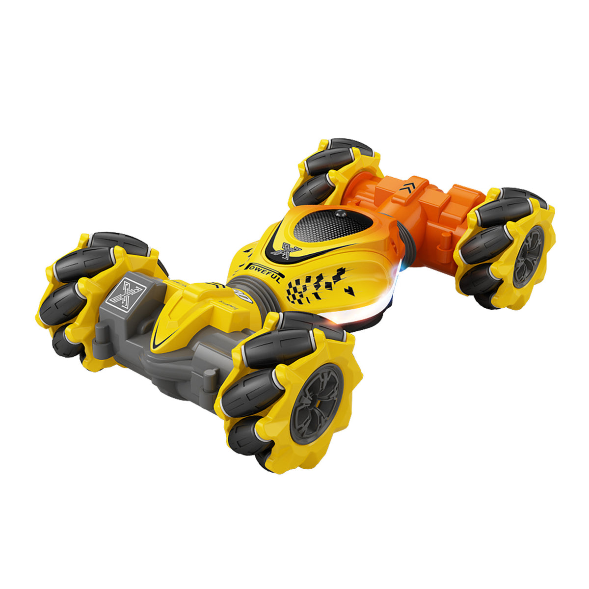 Eprolo induction mini gesture twist remote control stunt car with double-sided climbing and transforming features.