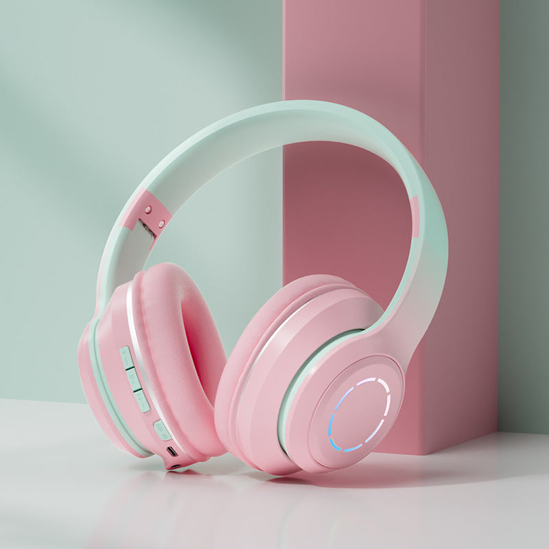 Eprolo gradient Bluetooth earphones with head-mounted design, foldable earphones and in-ear style for portable wireless listening