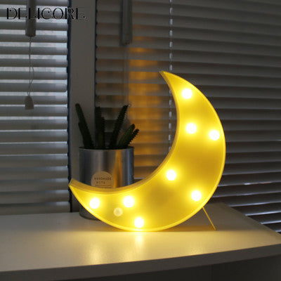 Eprolo intelligent night lamp with star, moon, and cloud design, wall-mounted LED desk lamp with human body induction for bedroom lighting.