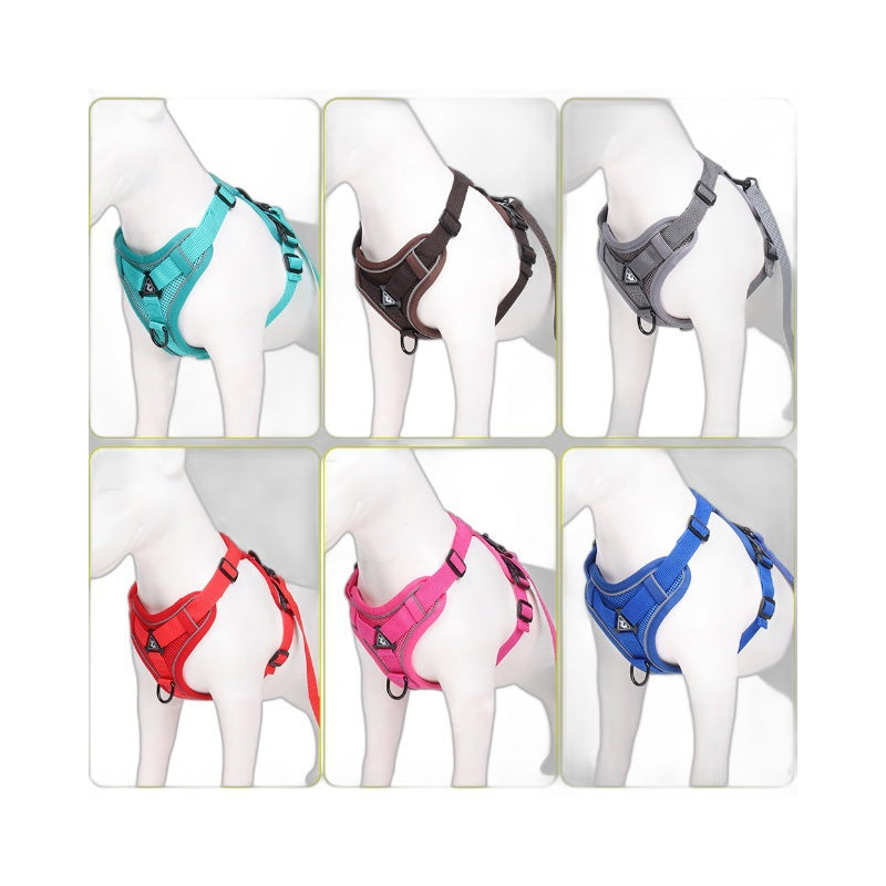 Reflective breathable cat harness vest in small size, featuring a leash attachment and comfortable vest style for pets.