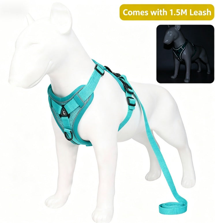 Reflective breathable cat harness vest by eprolo, small size, with adjustable straps and reflective material for safety.