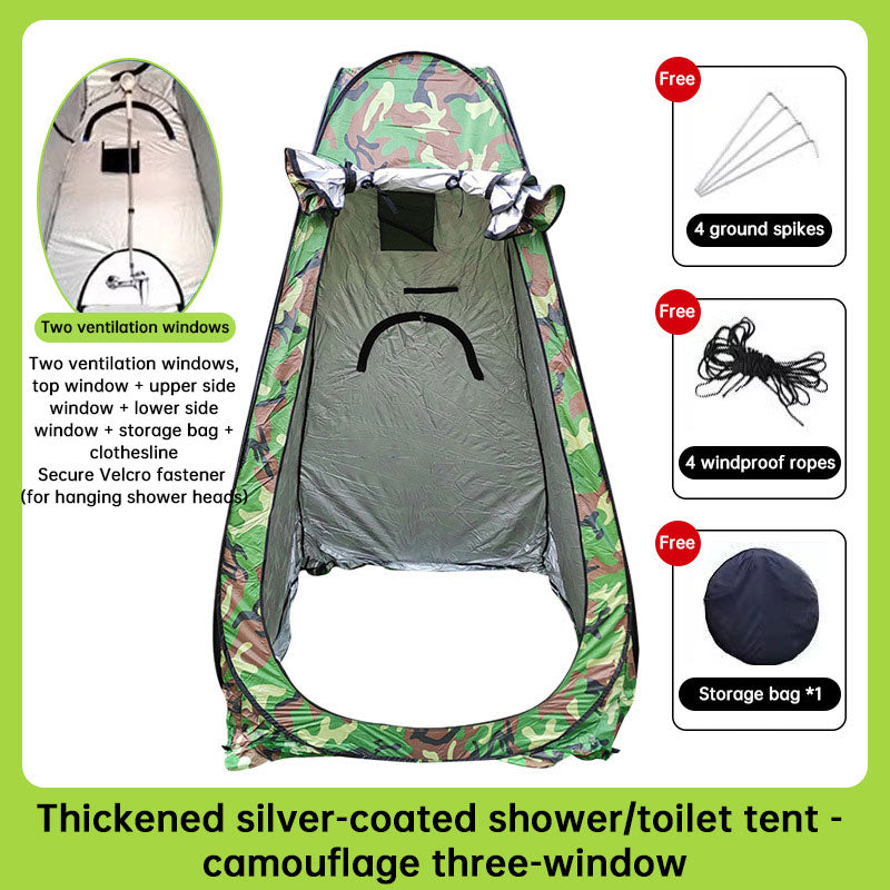 Portable privacy tent by eprolo for outdoor shower and camping, featuring a lightweight design and easy setup for outdoor privacy.