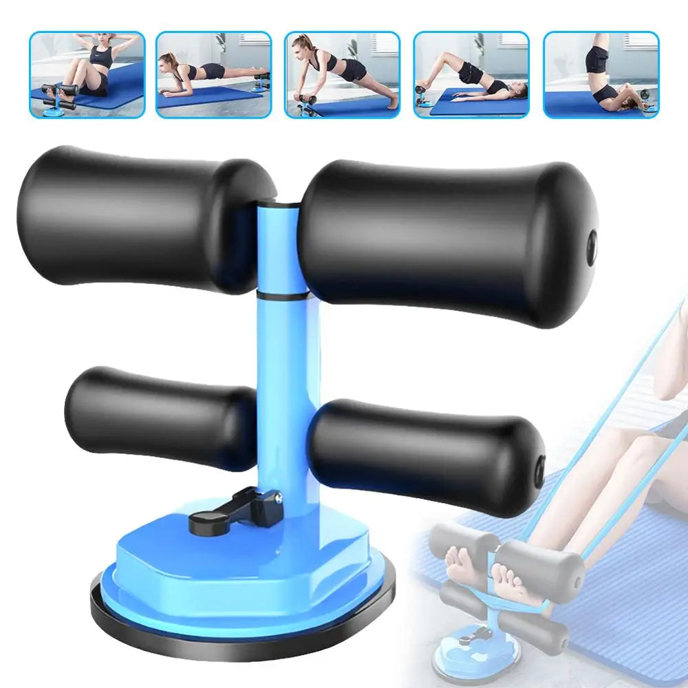 Sit Up Bar Assistant Abdominal Workout Fitness Adjustable Sit Ups Exercise Equipment Portable Situp Gym Fitness Work Travel Gear - American Smart