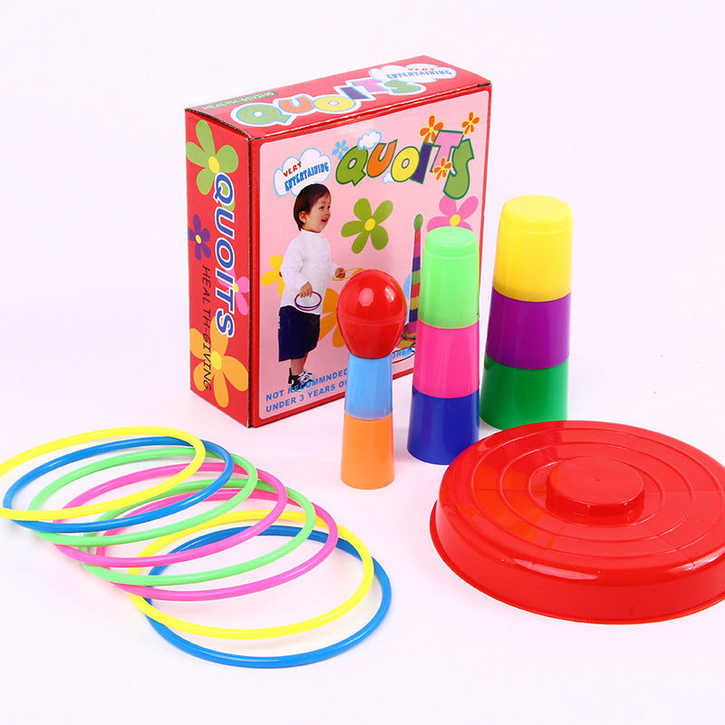 Creative Stacking Music Set Circle Toy Large Parent Child Throwing Ring Children's Stress Relieving Toy - American Smart