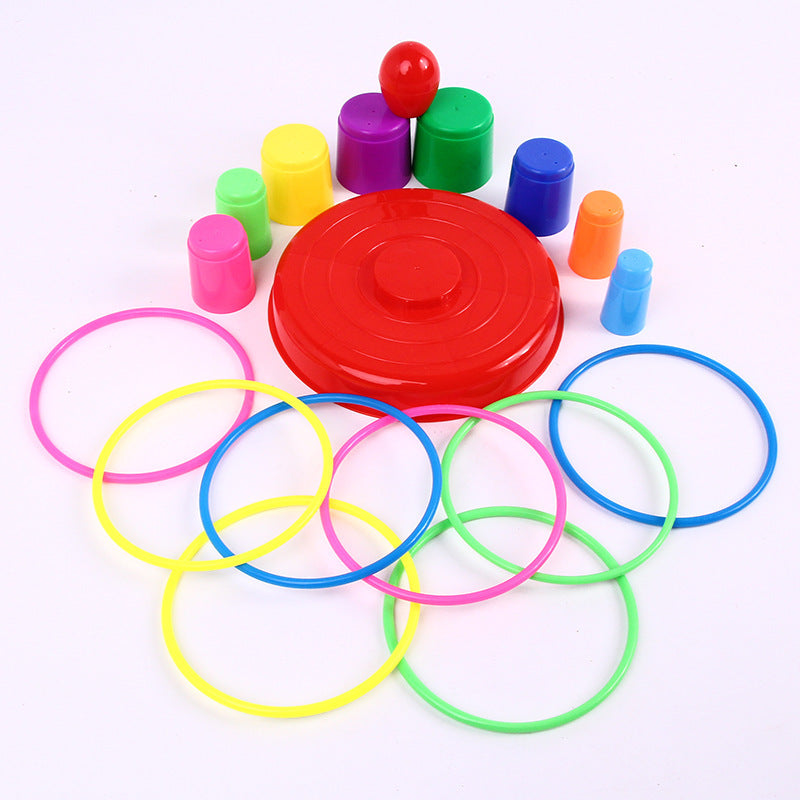 Creative Stacking Music Set Circle Toy Large Parent Child Throwing Ring Children's Stress Relieving Toy - American Smart