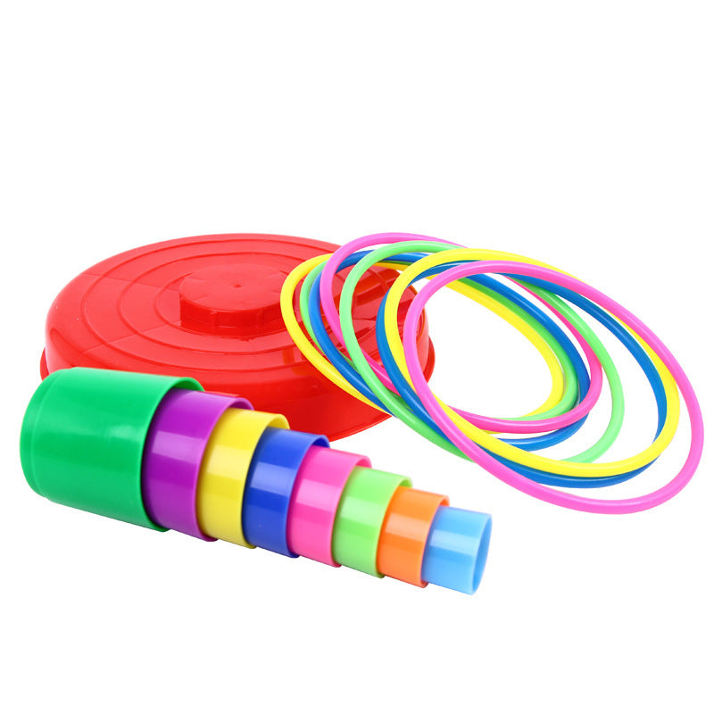 Creative Stacking Music Set Circle Toy Large Parent Child Throwing Ring Children's Stress Relieving Toy - American Smart