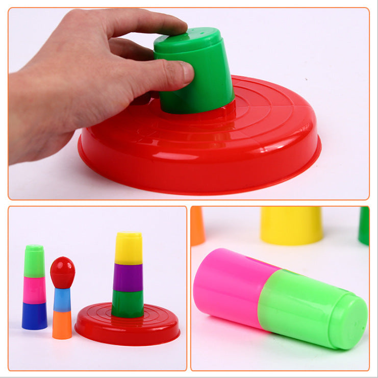 Creative Stacking Music Set Circle Toy Large Parent Child Throwing Ring Children's Stress Relieving Toy - American Smart