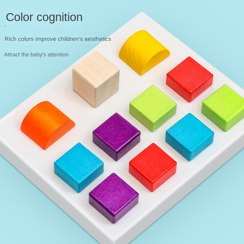 Colorful wooden building blocks from eprolo, designed for shape recognition, creativity, and early education play.