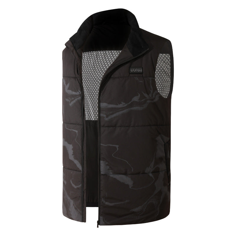 Camouflage eprolo intelligent heating vest with USB electric heating, vest clip, and constant temperature warmth for cold protection