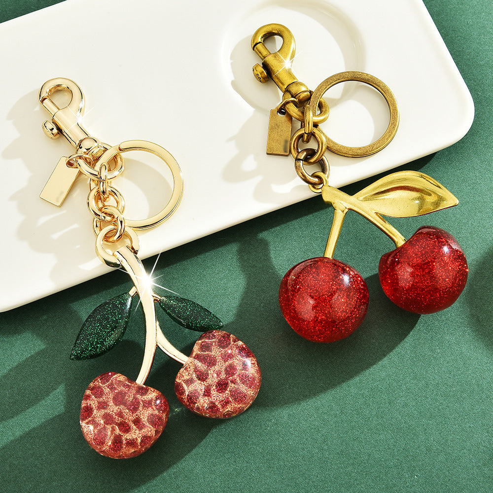 Cherry keychain bag pendant accessory exquisite charm - American Smart