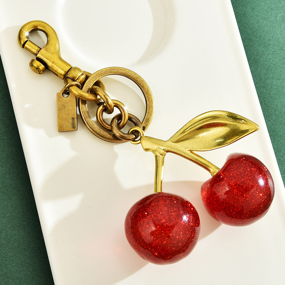 Cherry keychain bag pendant accessory exquisite charm - American Smart