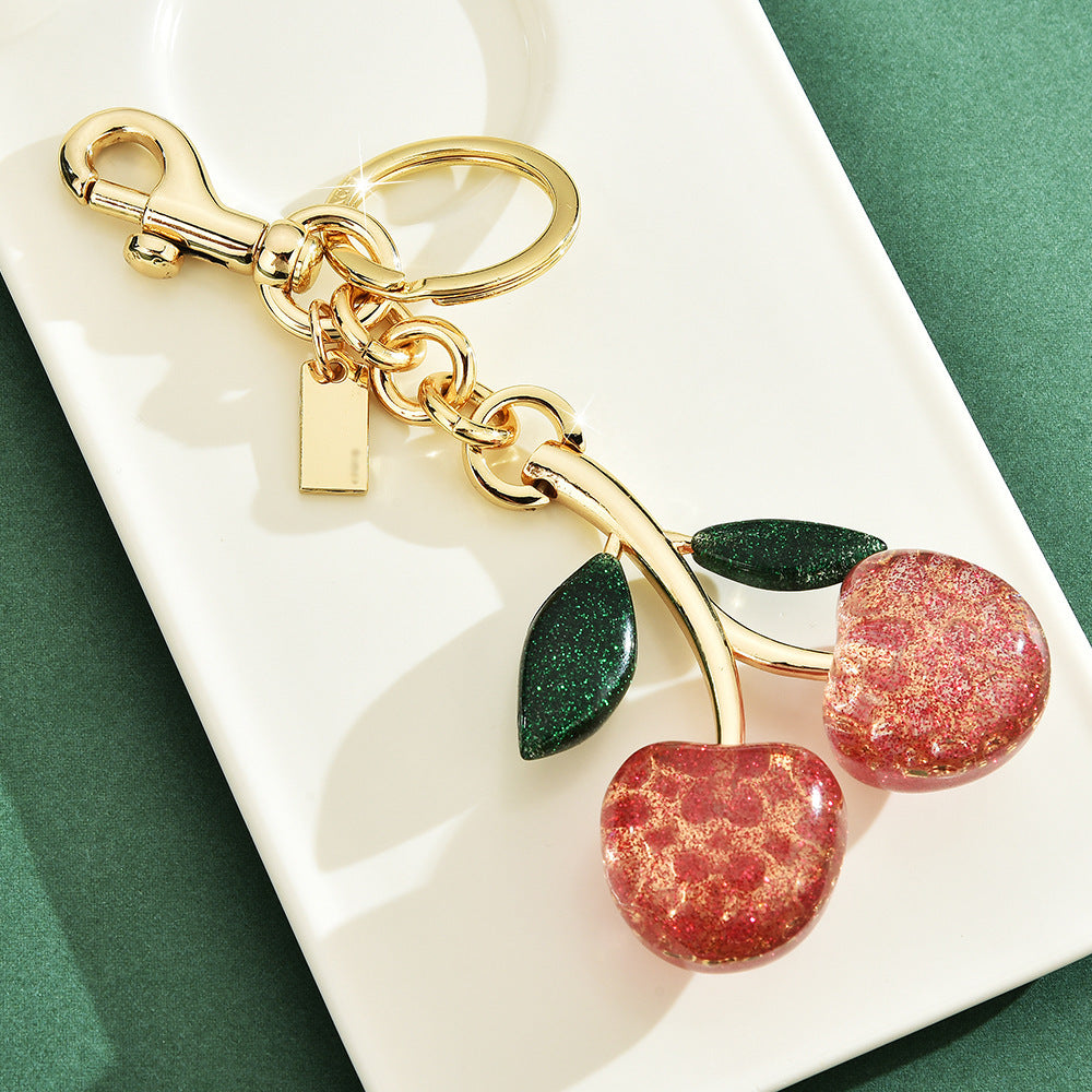 Cherry keychain bag pendant accessory exquisite charm - American Smart
