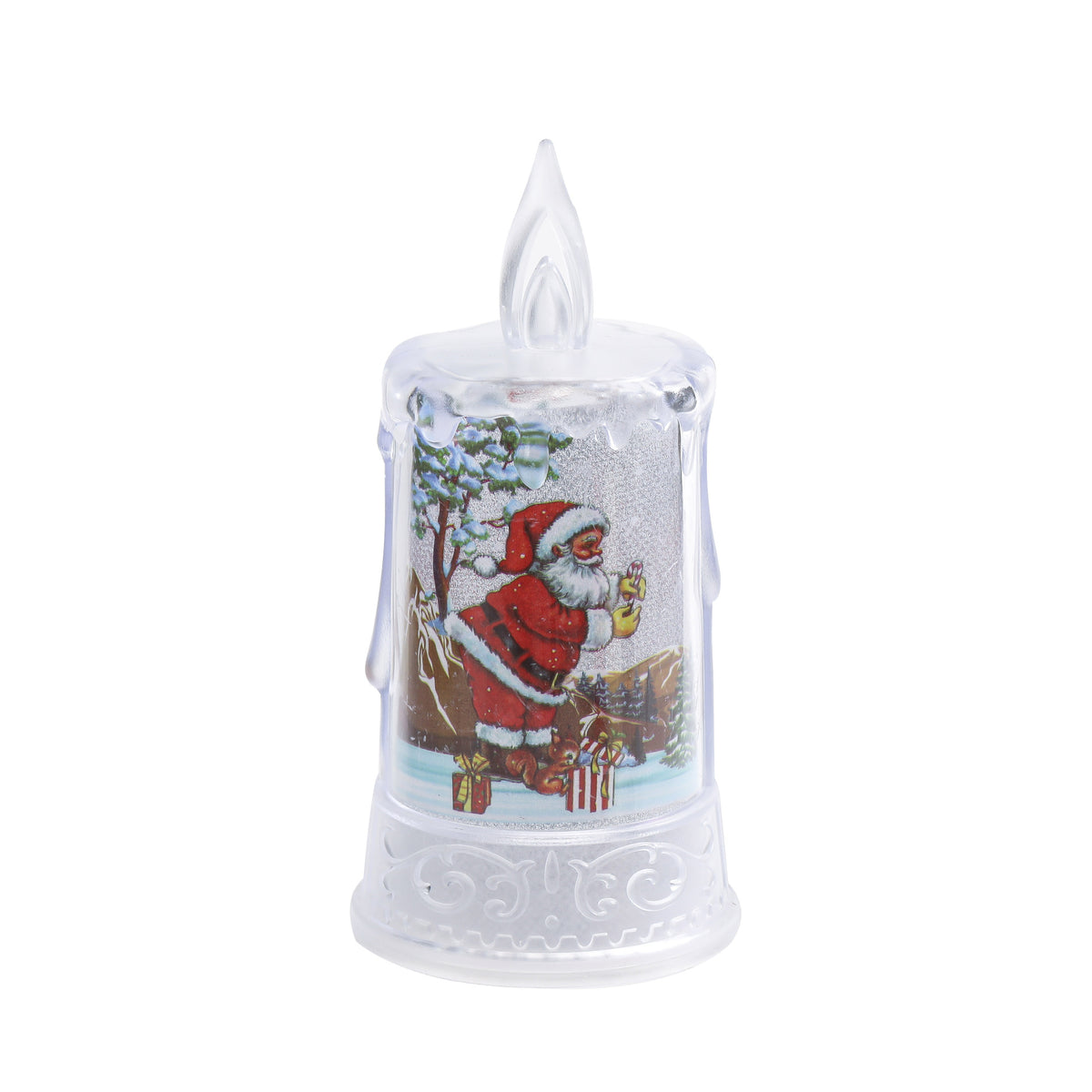 Christmas led electronic candle light Christmas snowman elk decoration luminous night light atmosphere light ornaments - American Smart