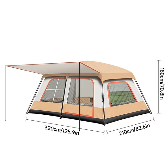 eprolo waterproof family camping tent for 4-6 people, portable with carry bag, suitable for car camping adventures