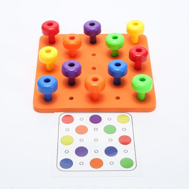 Children's Early Education Toys Building Blocks 3 Years Old + Children's Chess Board Can Be Assembled Interactive Building Blocks Toy Storage - American Smart