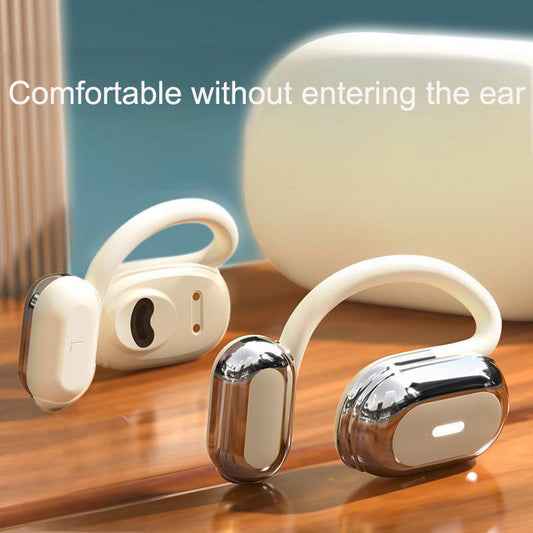 eprolo Bluetooth open-ear wireless earphones with bone conduction design, suitable for sports and running activities